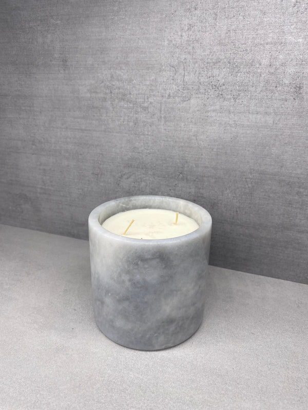 Bougie Marbre Gris