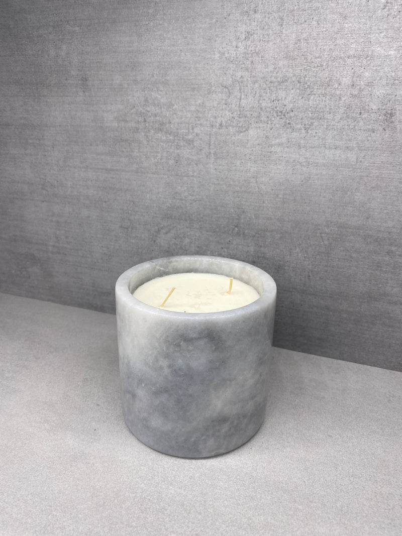 Bougie Marbre Gris