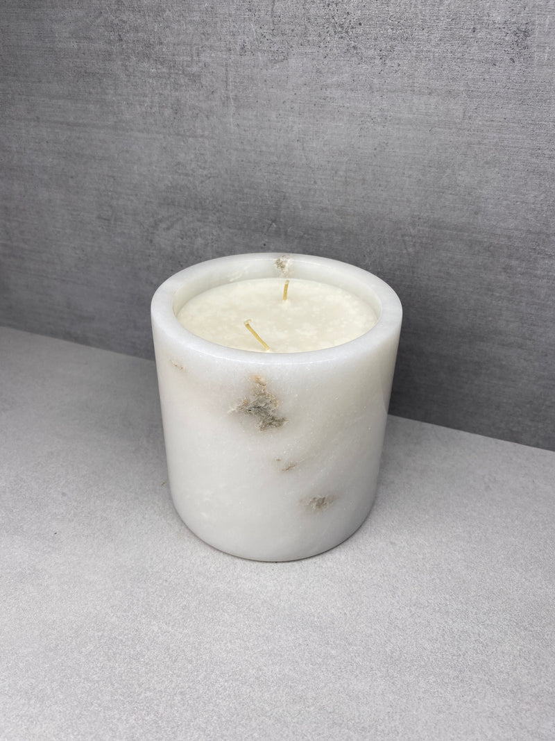 Bougie Marbre Blanc