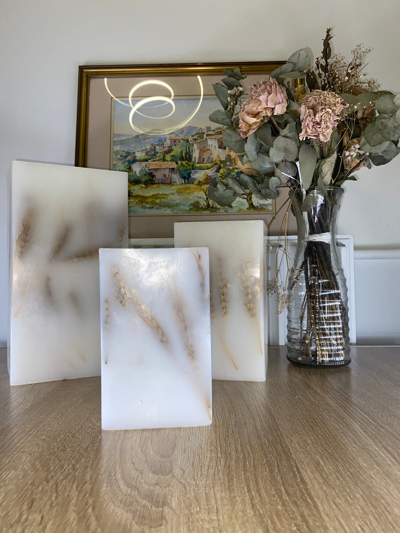 Porte Bougies Blé (Set de 3)